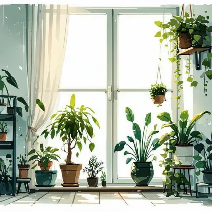 Как ухаживать за комнатными растениями: Полный гид для начинающих и занятых людей